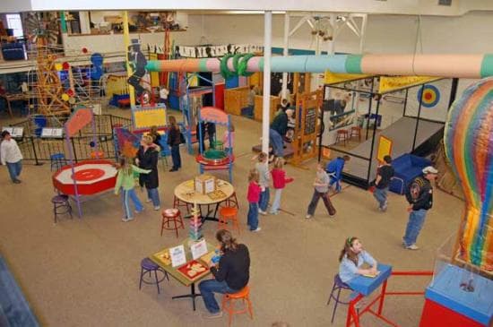 View of a portion of the exhibit floor