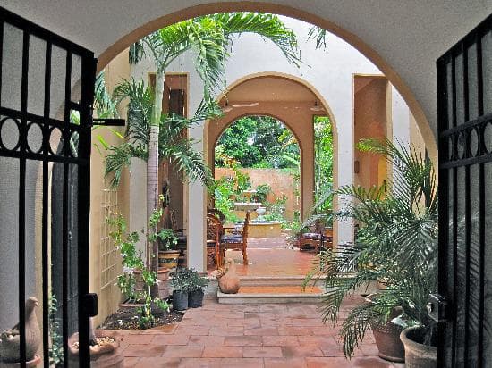 Central Courtyard of a home on the MEL Tour