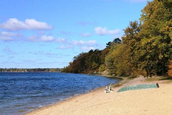 Beach at Lake Bemidji State Park