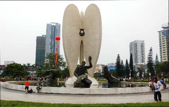 Beihai's BeiBuWan Square - one of Beihai's most well-known landmarks.
