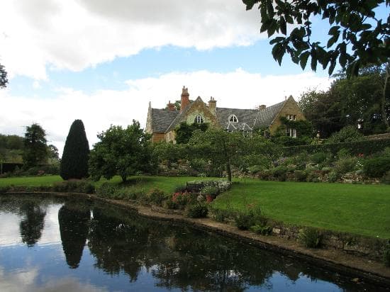 View of the house and the main pond.