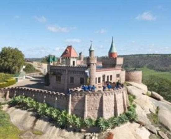 Fairy tail castle on the hill