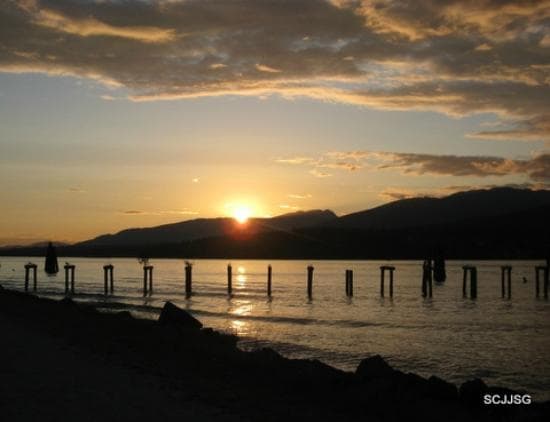 Barnet Marine Park sun set