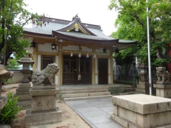 big shrine next to it