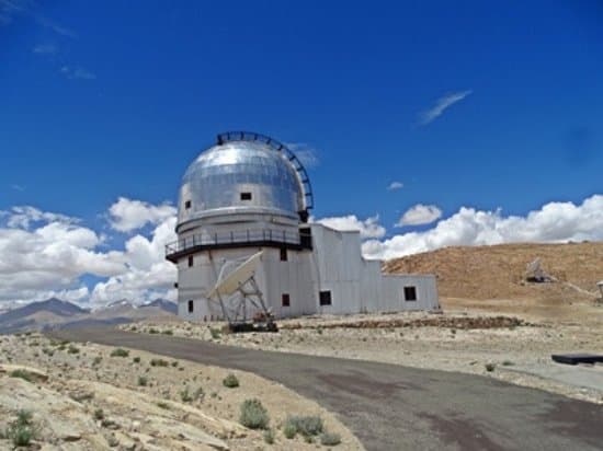 Indian Astronomical Observatory, high in the mountains....