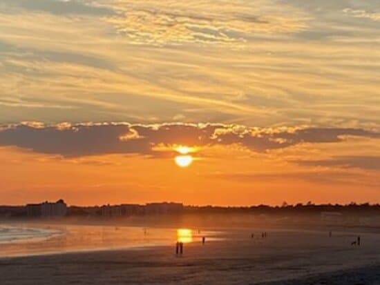 Sunset at Pint Point Beach.