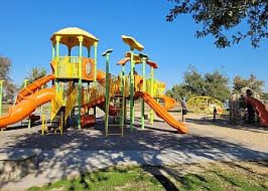 The park is fun for the kids to play in and keeps them entertained for hours.