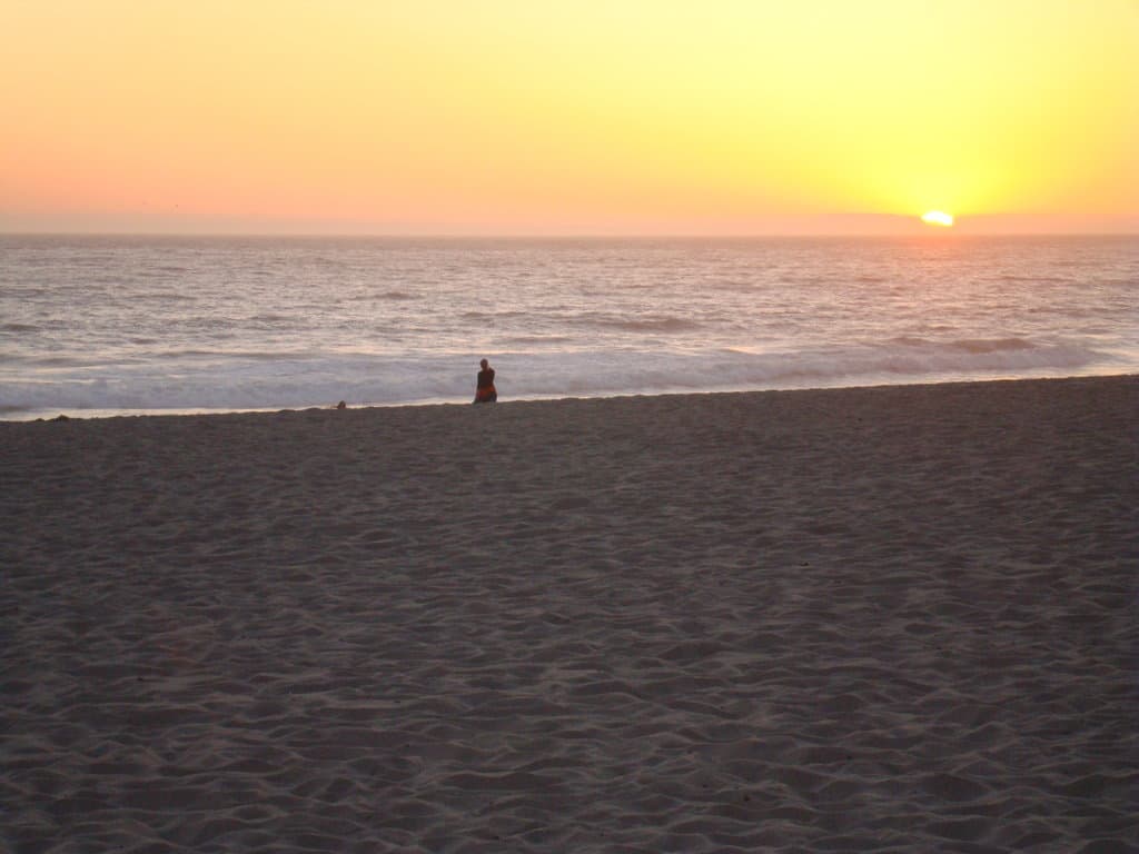 Sunset over the Pacific