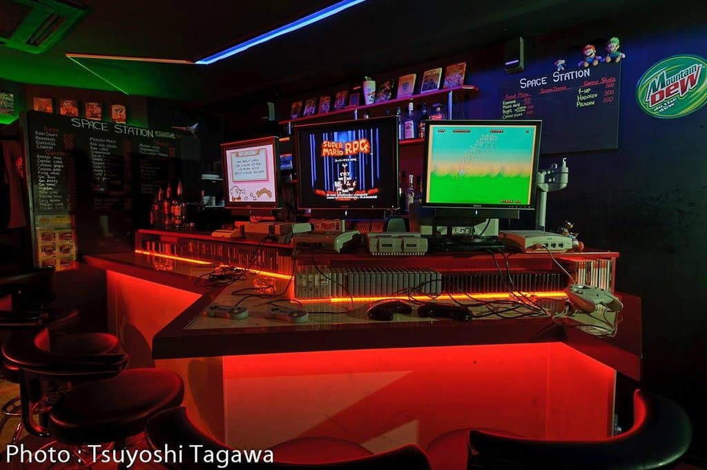 Video Game Bar Space Station