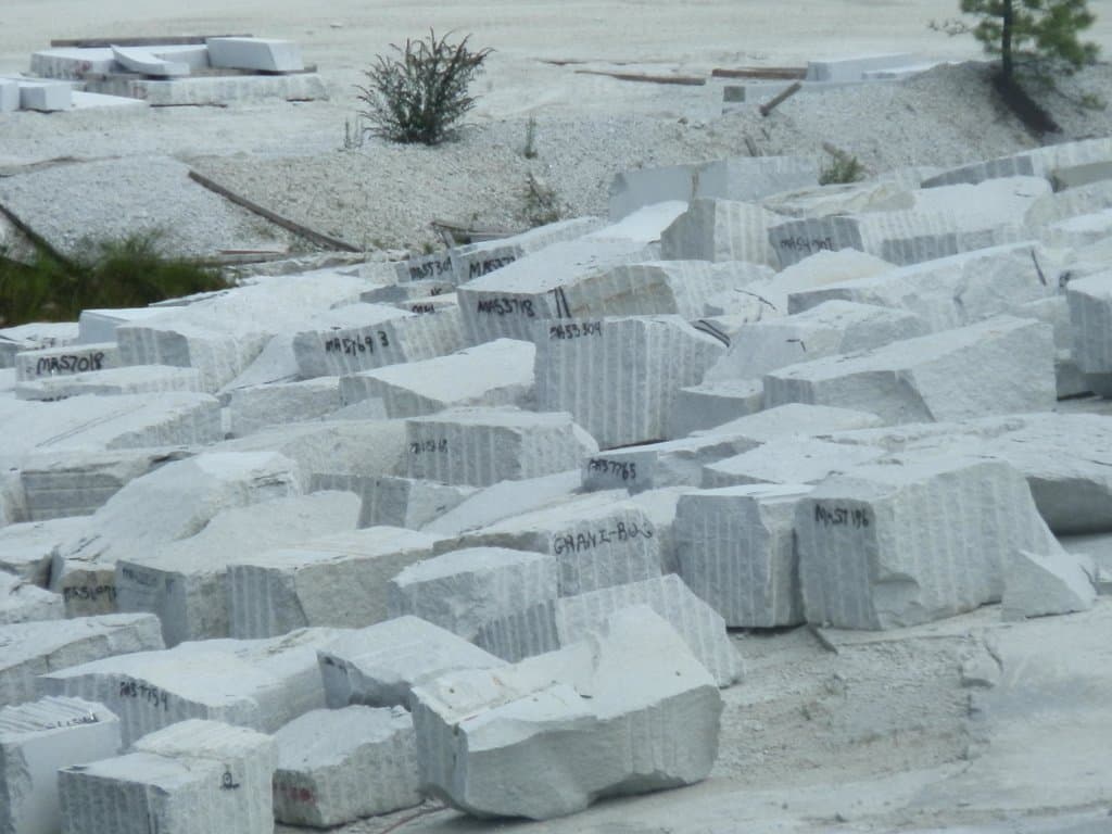 Granite blocks