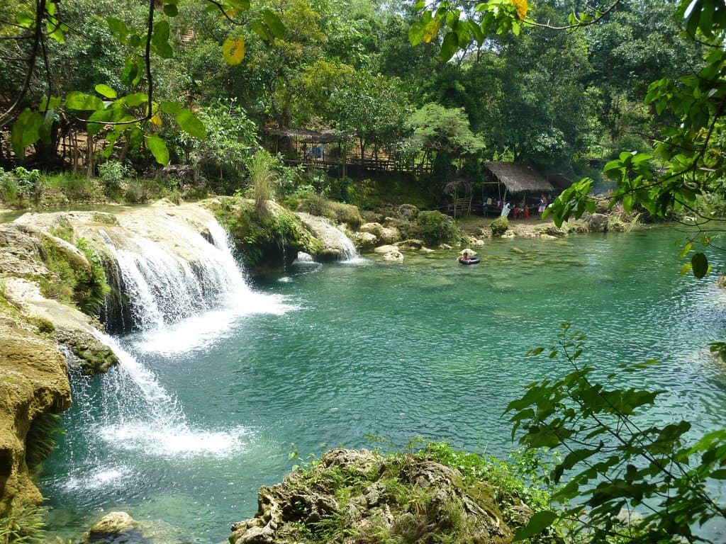 Pool + Picnic area below falls