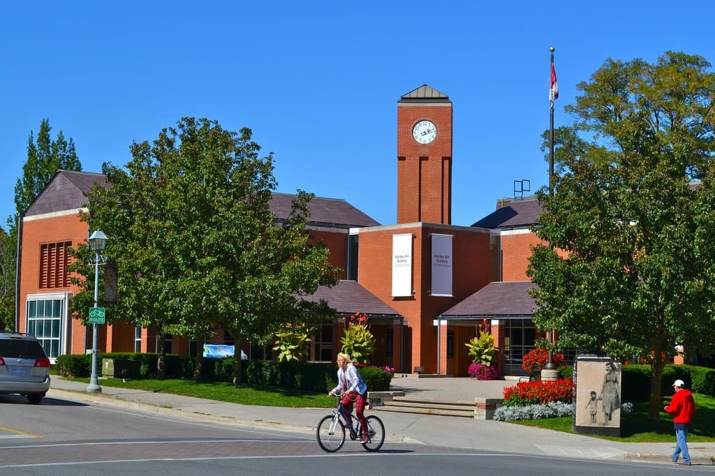 Varley Art Gallery at the top of Main Street