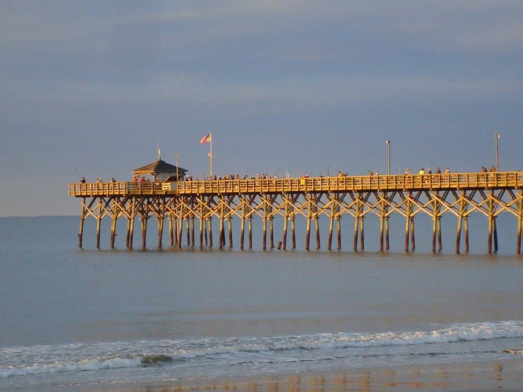 Morning sun on the pier