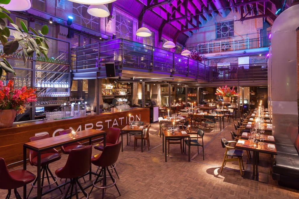 The bar is located on the left