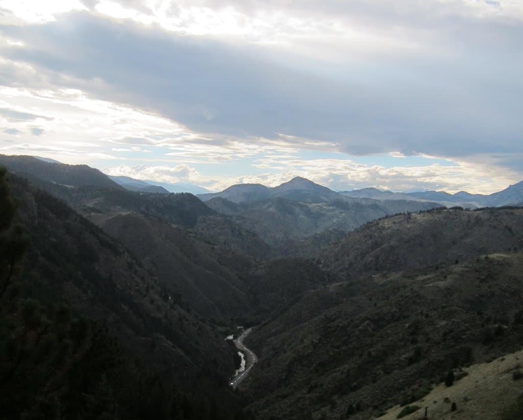 View from one of the lookouts on the Lariat Loop