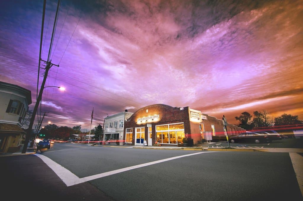 Catoctin Creek Distillery, viewed from Main Street