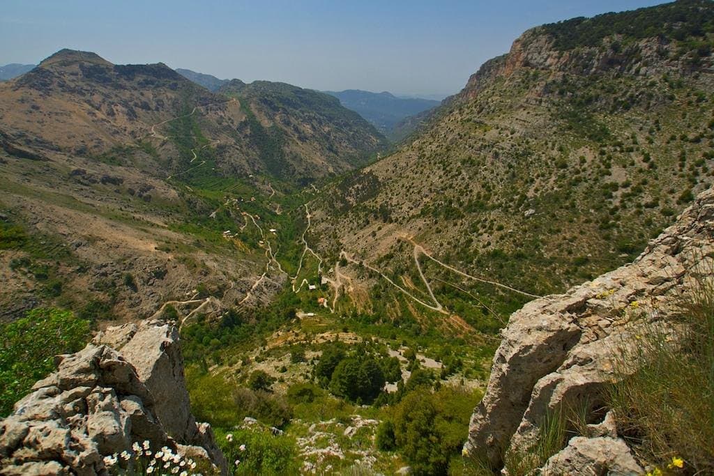 Tannourine Cedars: view from observation site