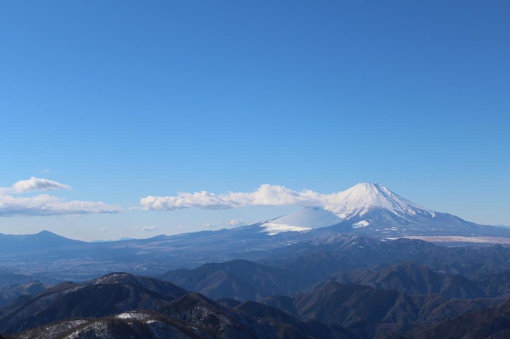 山頂からの富士山