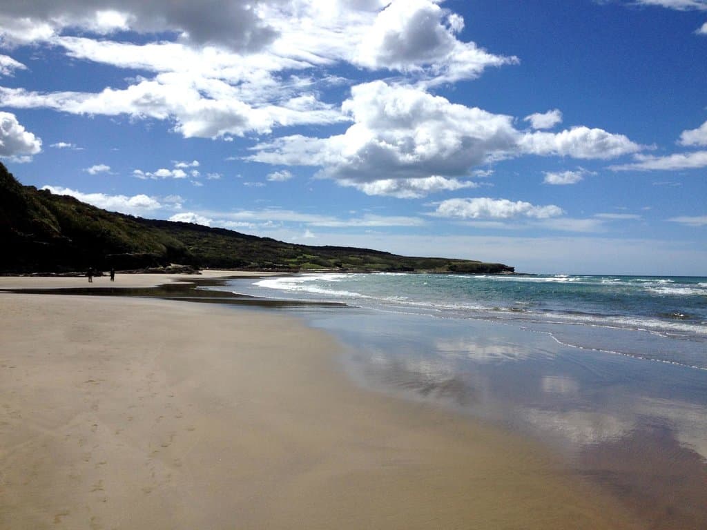 Preciosa playa tranquila. Digna de película