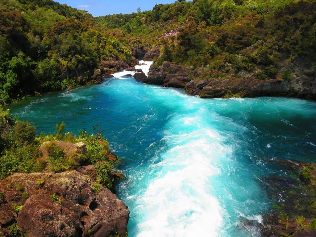 water being released from the dam