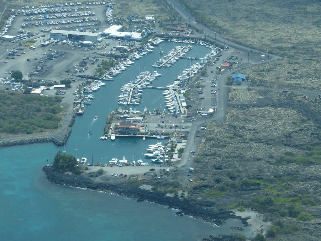 Honokohau Boat Harbor by James Brennan Hawaii