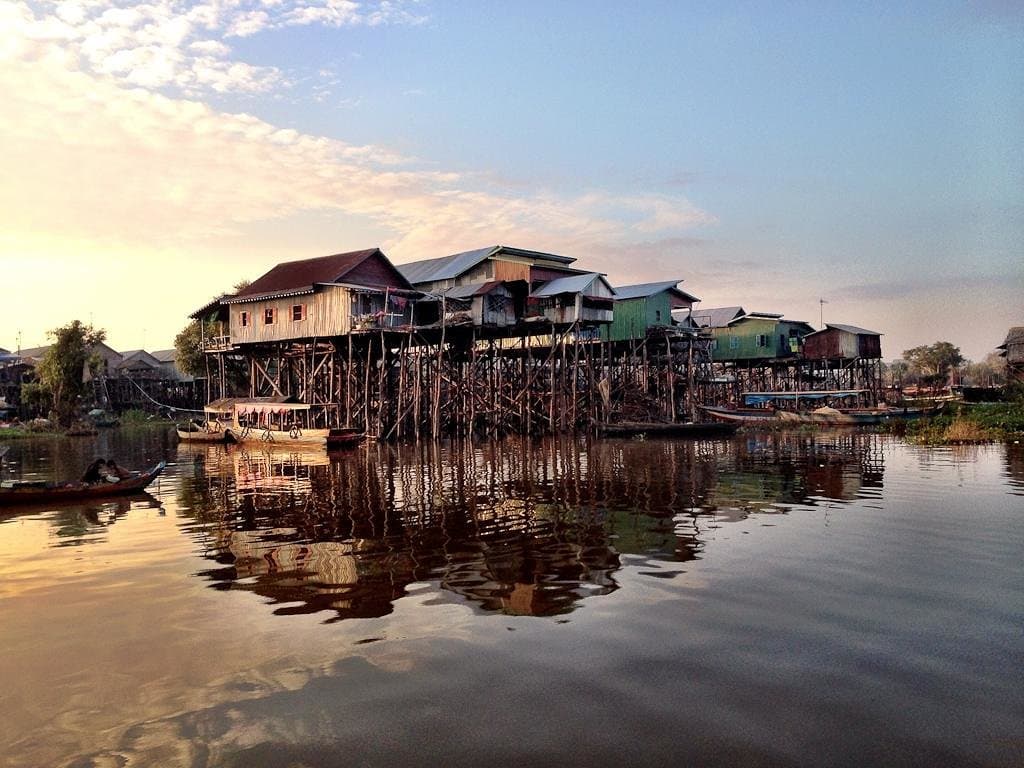 Reflections at sunset