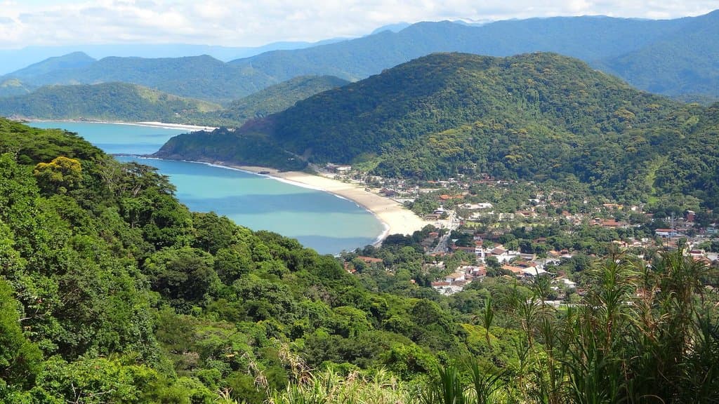 Boiçucanga vista da trilha de acesso a praia brava