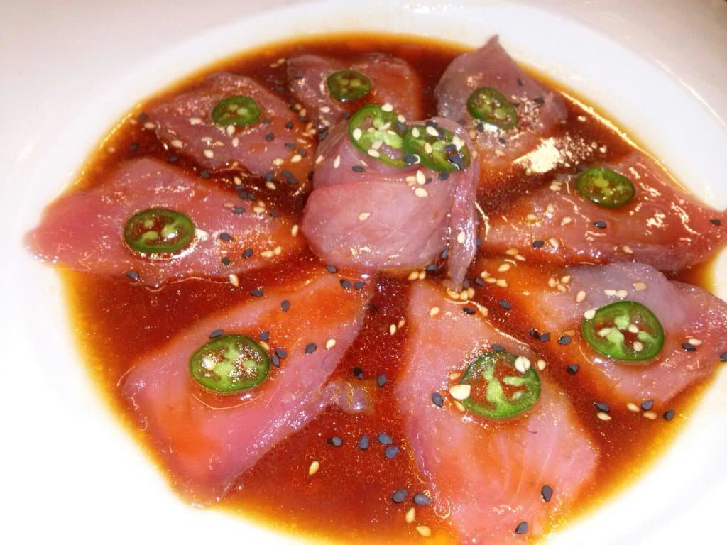 Sashimi serranito
