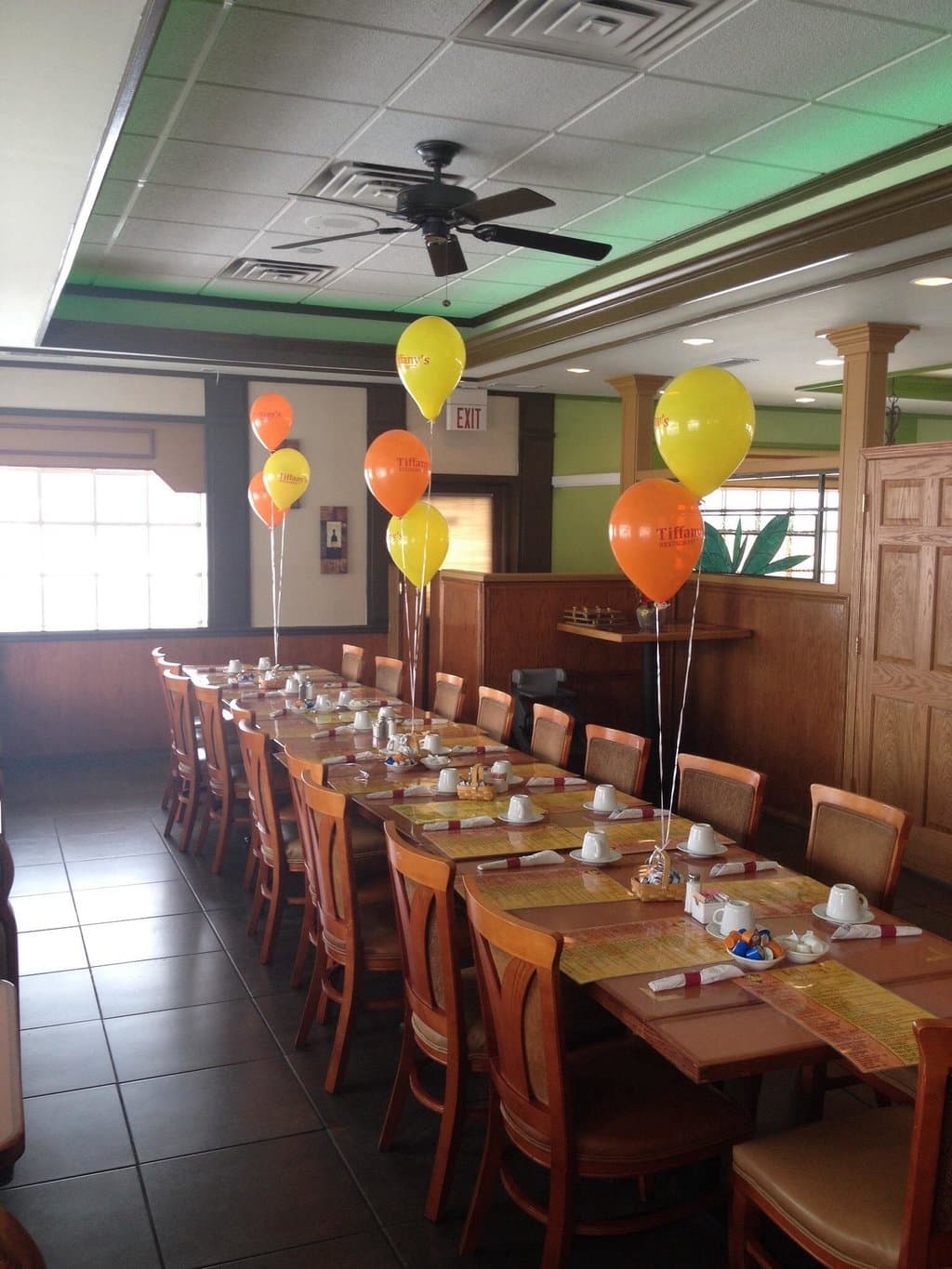 Private party room at Tiffany's.