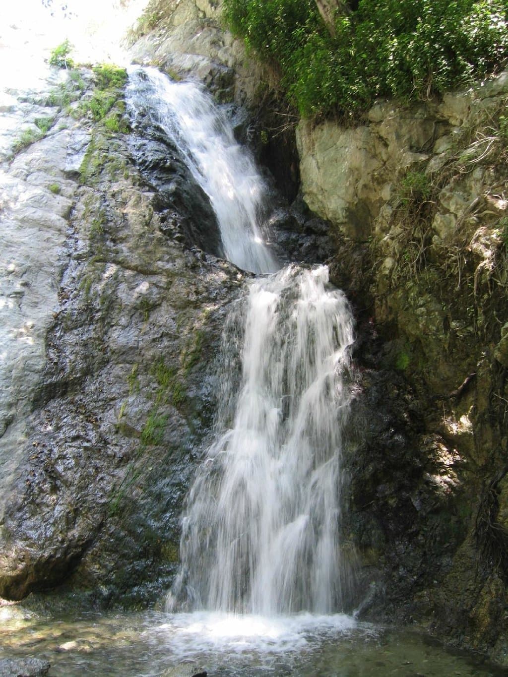 The reward at the end of the waterfall hike