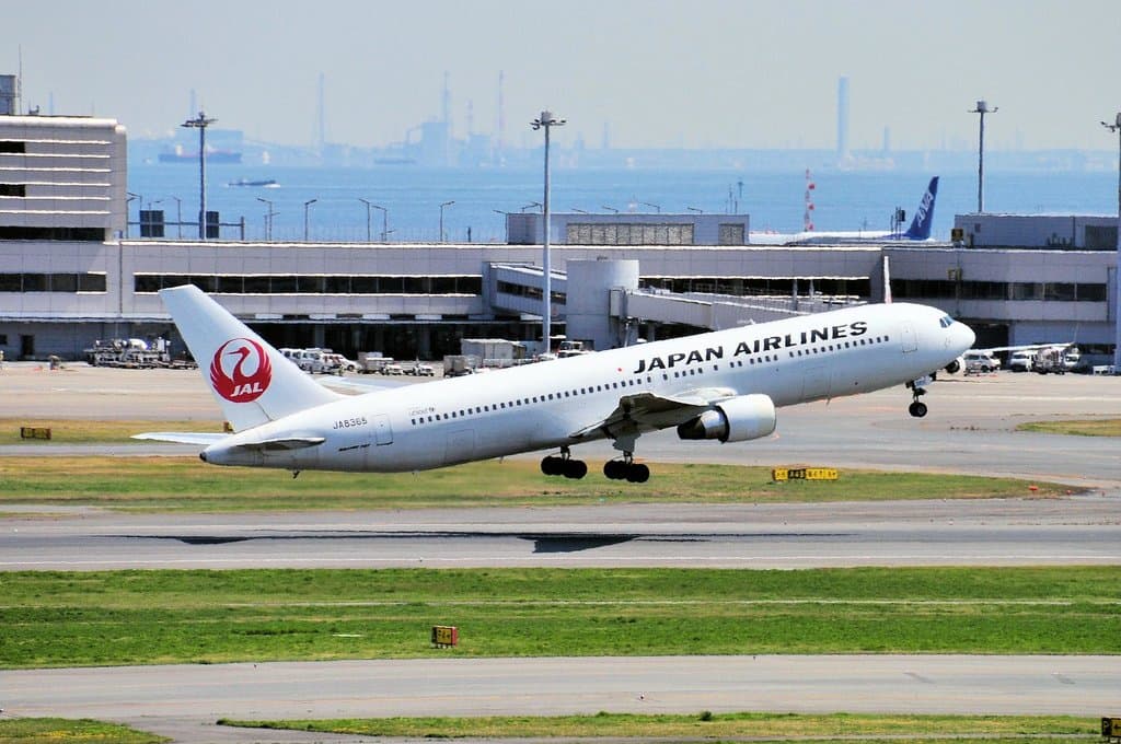 JAL機の離陸