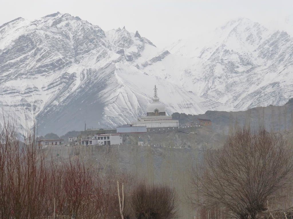 Shanti Stupa from the Sanctuary