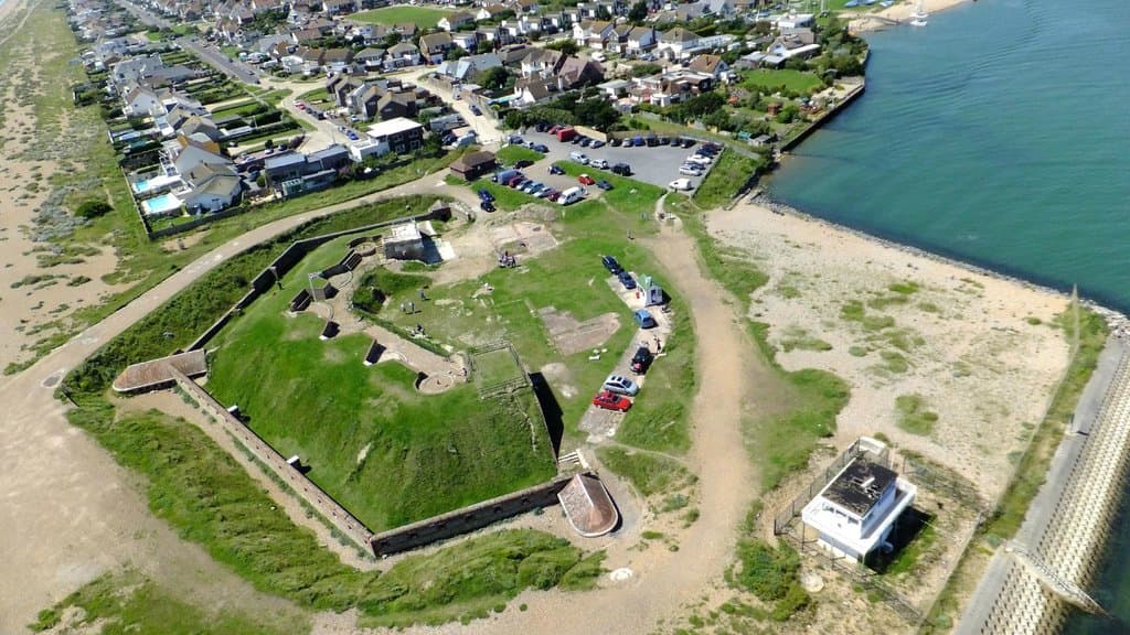 Shoreham fort from the air