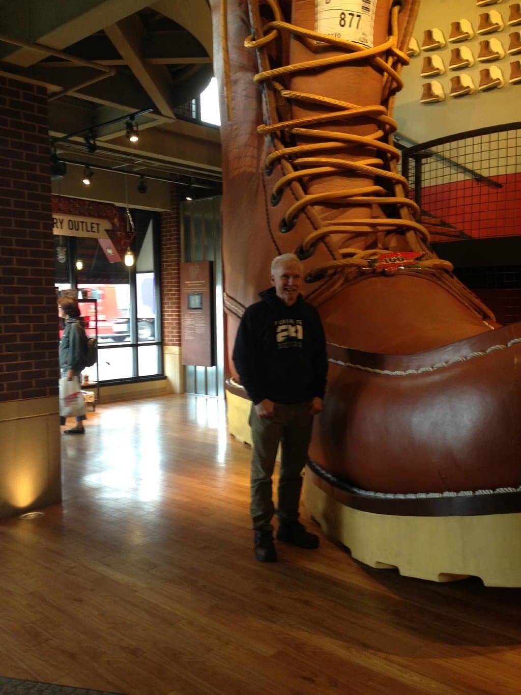 giant red wing boot