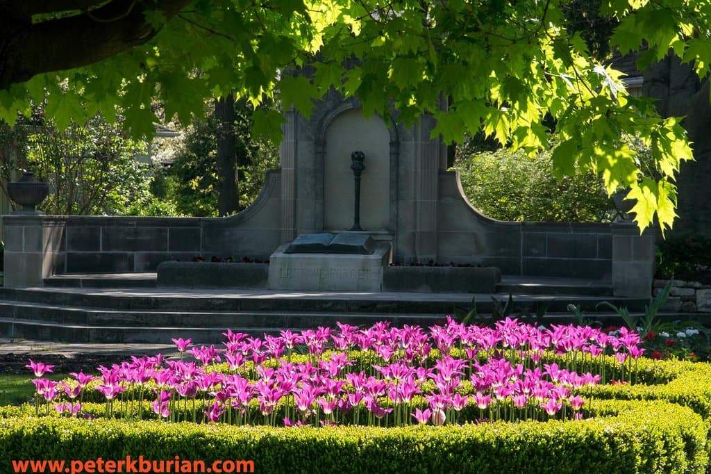 The garden and monument to McCrea