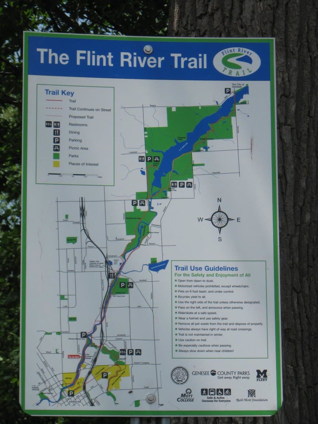 River Trail Sign