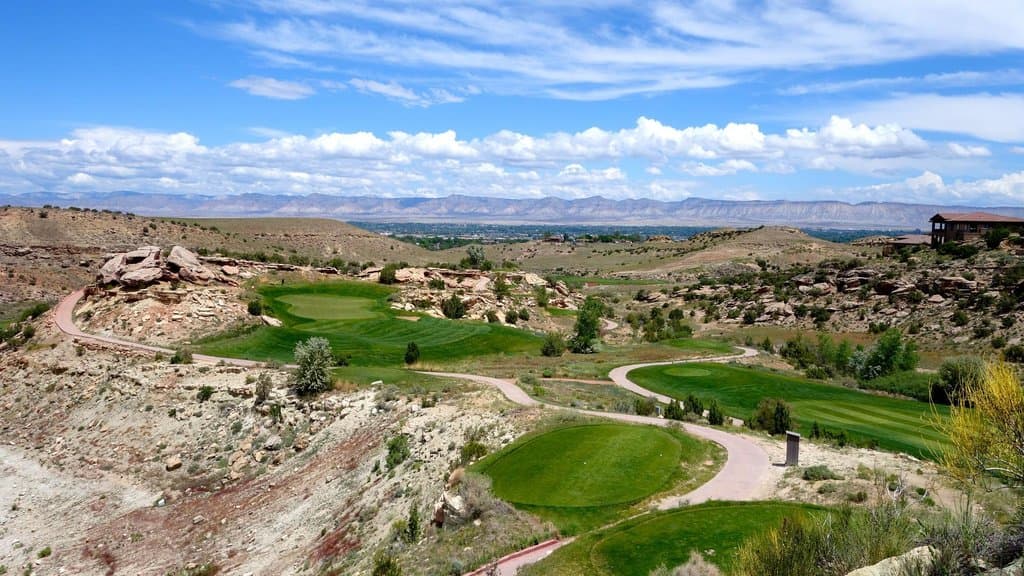 View of par 3. this place has big elevation changes