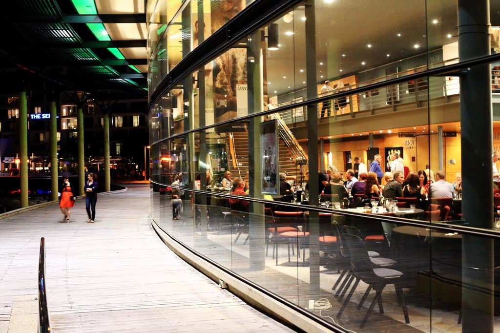 Mandurah Performing Arts Centre by night