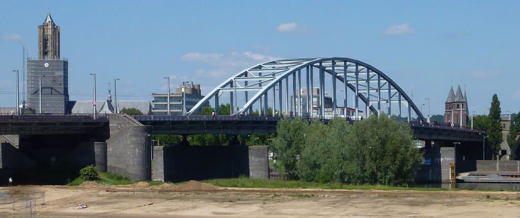 John Frost Bridge shot from the Nazi side.