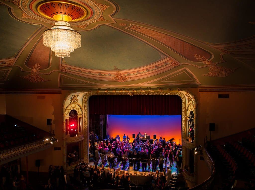 Auditorium with Chandelier