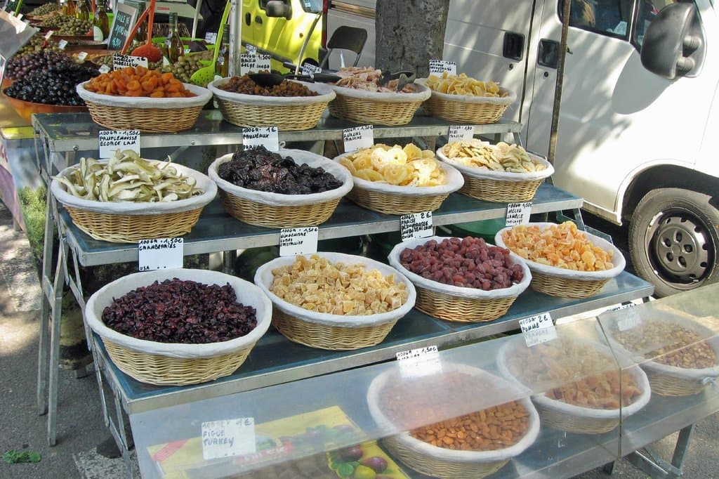 Dried Fruit at Arles Market