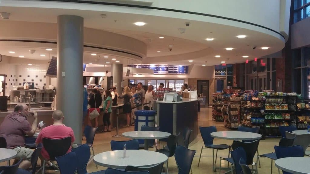 Industrial looking on the inside.