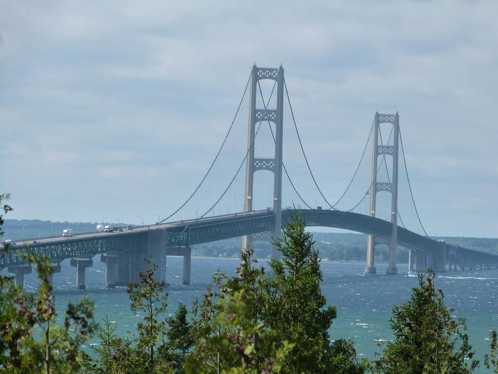 view of Mighty Mac bridge