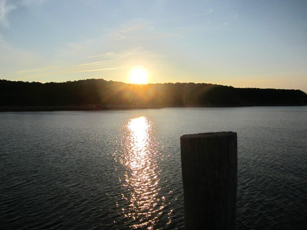 Sunset at Edward Ecker County Park on Navy Road