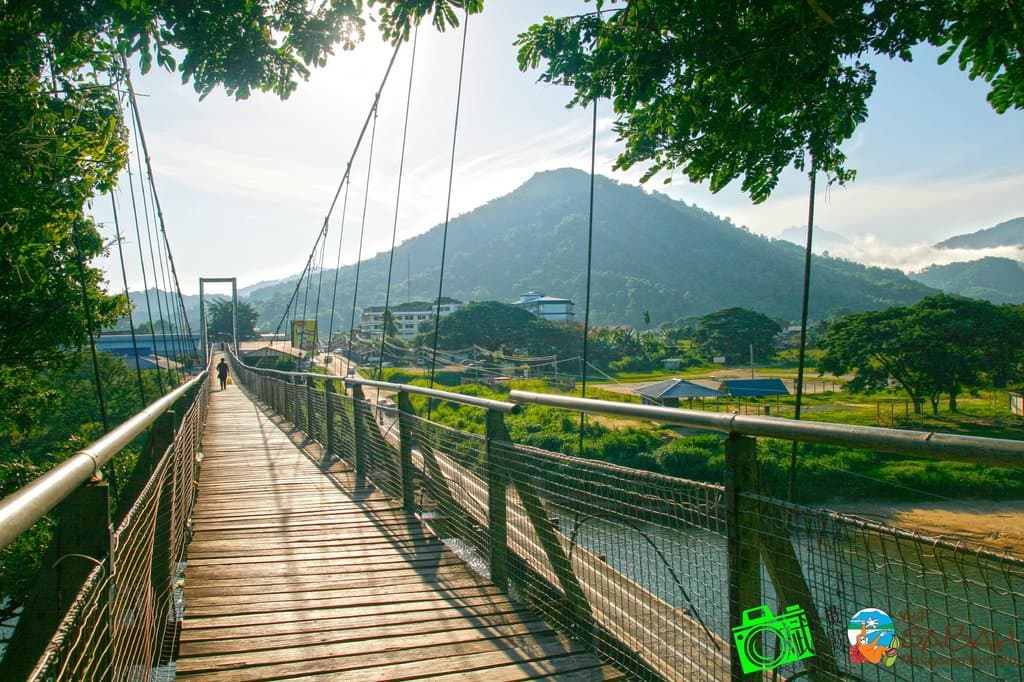 Tamparuli suspension bridge landmark