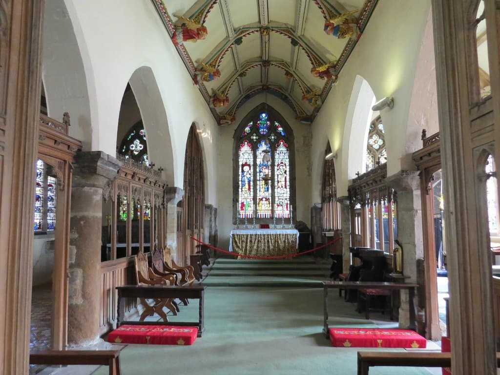 Inside the church