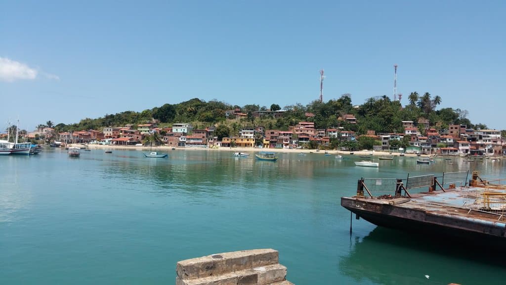 isla itaparica desde el ferry boart