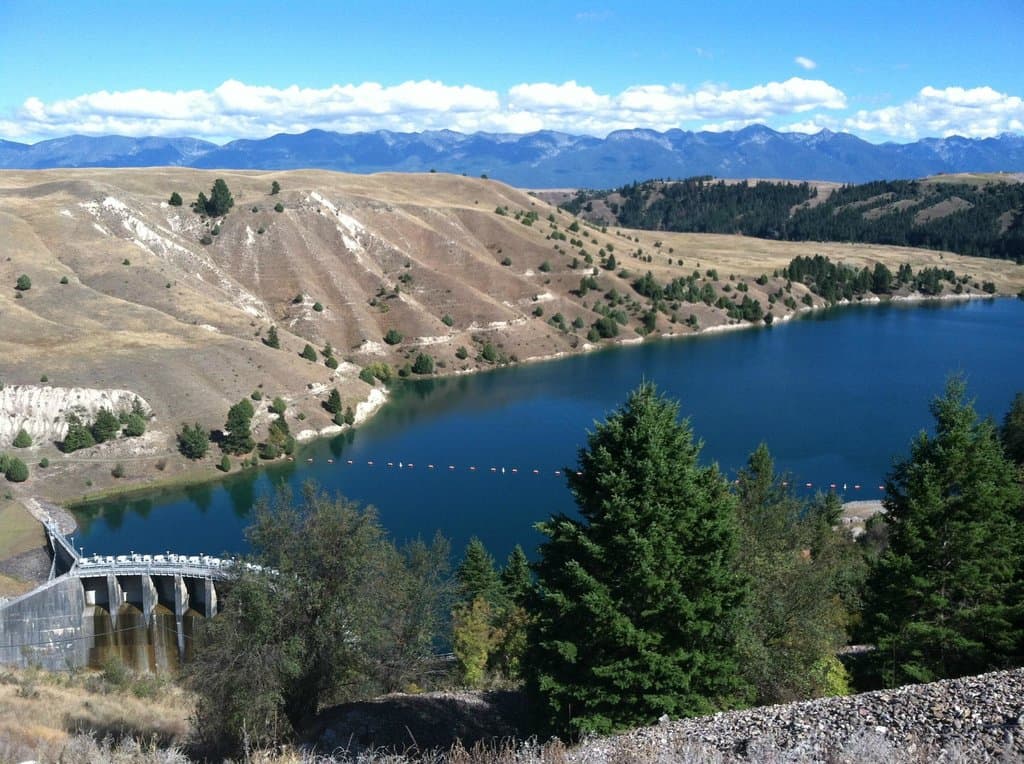 Spillway towards Kerr Dam