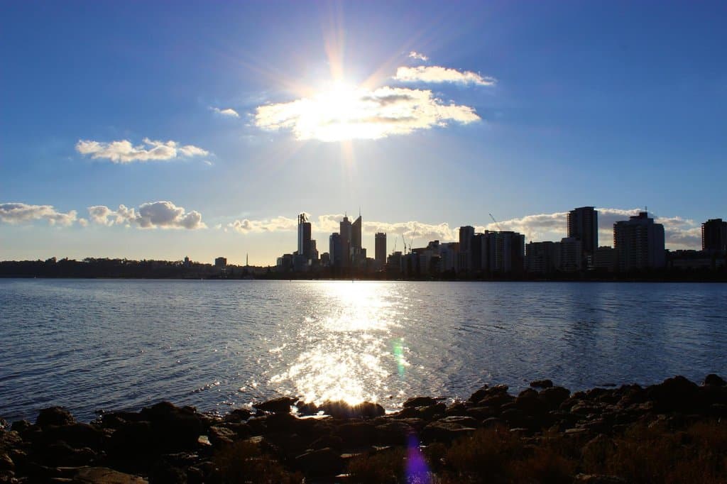 Vue de la CBD depuis l'île