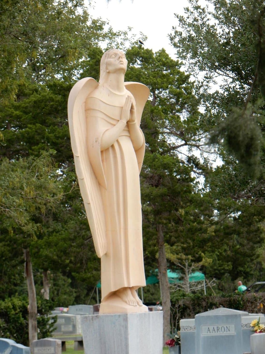 "Kiss the angel's feet if you venture in at night or you won't come out alive."